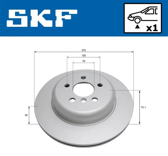 Bremsscheibe SKF VKBD 80598 V1 Bild Bremsscheibe SKF VKBD 80598 V1