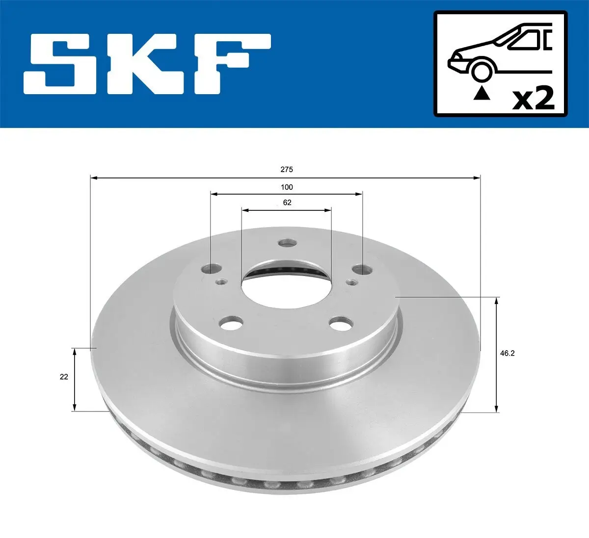 Bremsscheibe SKF VKBD 80694 V2 Bild Bremsscheibe SKF VKBD 80694 V2