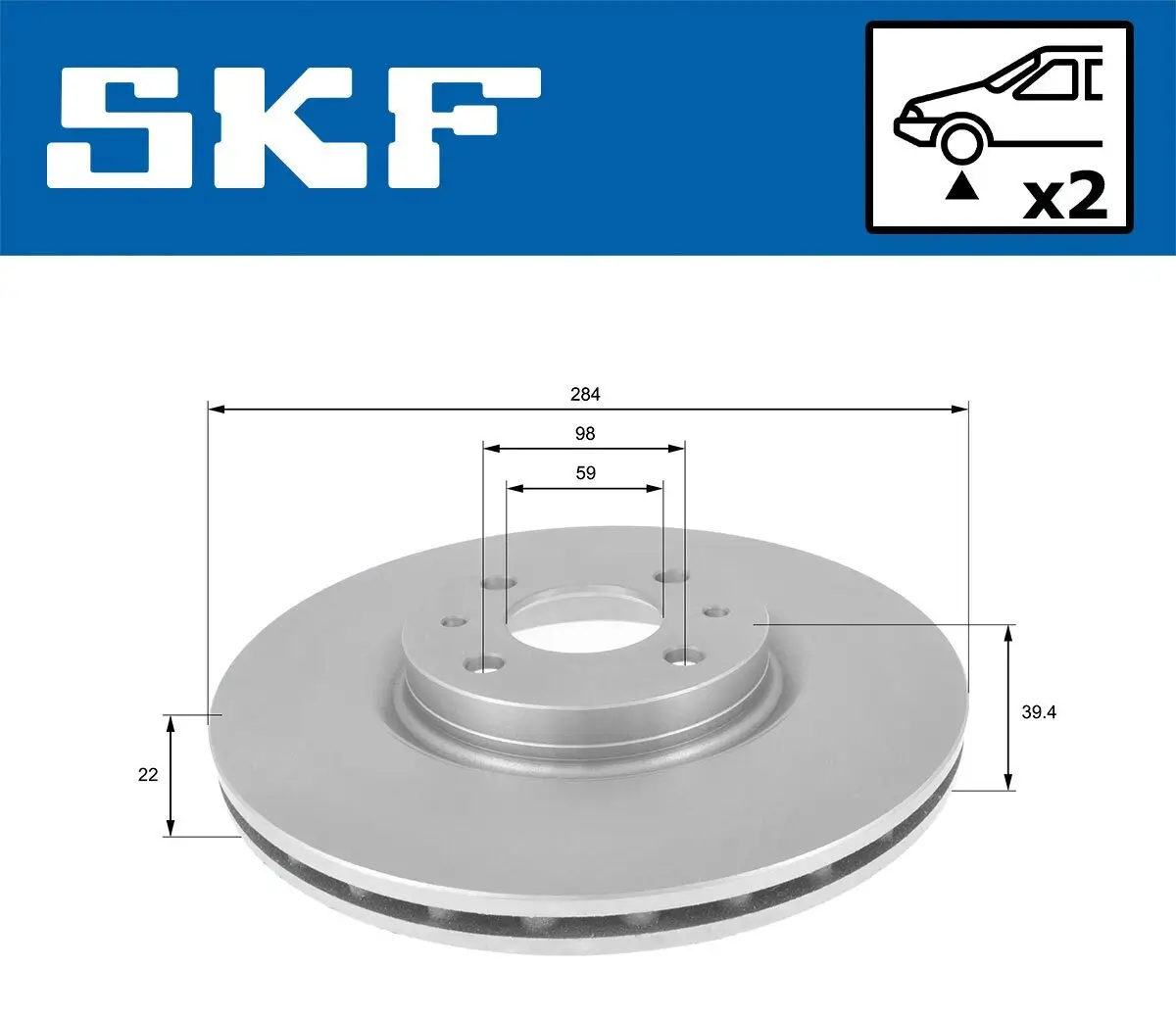 Bremsscheibe SKF VKBD 80699 V2 Bild Bremsscheibe SKF VKBD 80699 V2