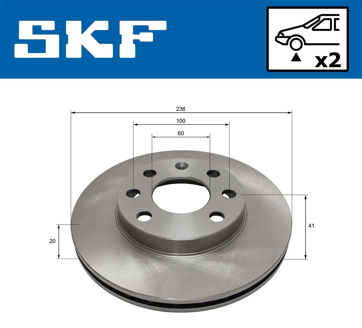 Bremsscheibe SKF VKBD 80717 V2 Bild Bremsscheibe SKF VKBD 80717 V2