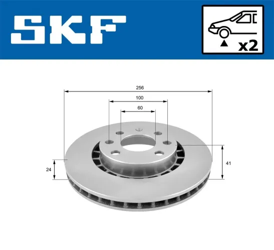 Bremsscheibe SKF VKBD 80791 V2 Bild Bremsscheibe SKF VKBD 80791 V2