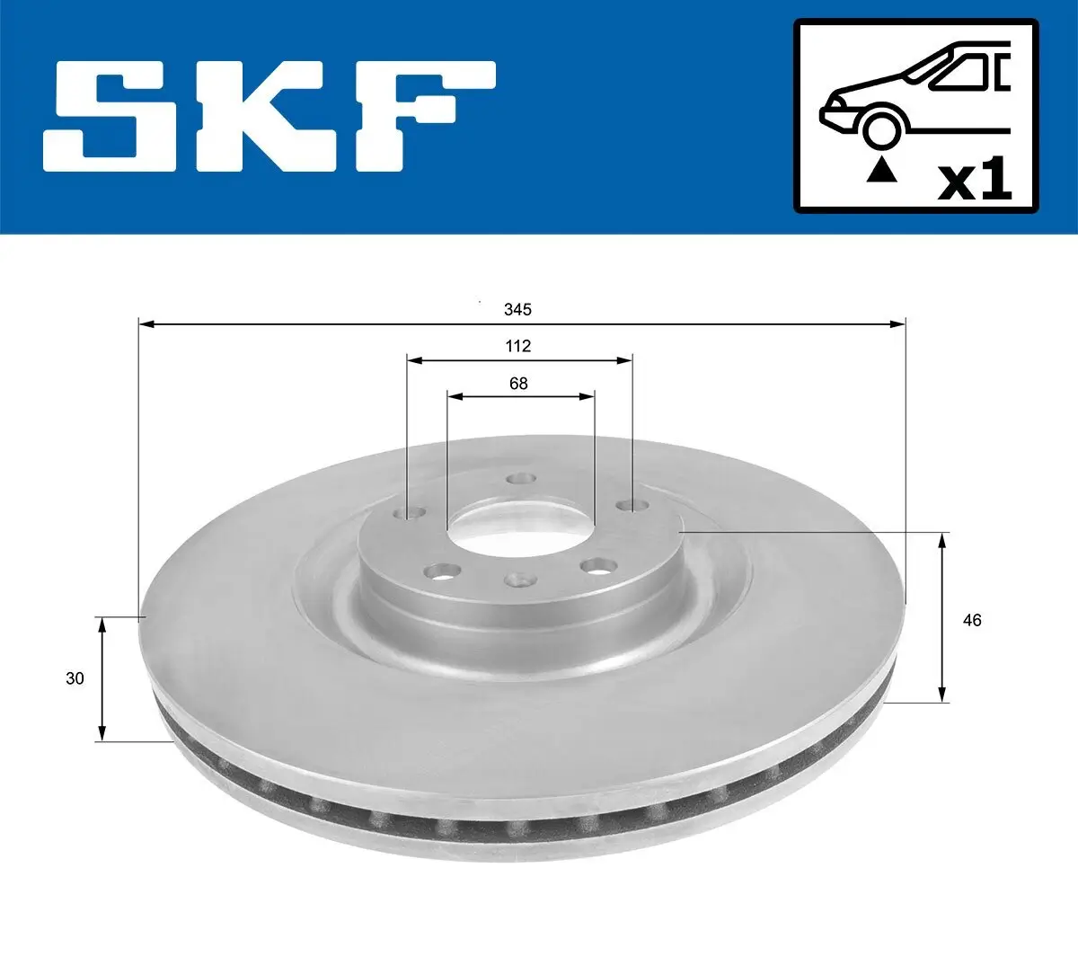 Bremsscheibe SKF VKBD 80823 V1 Bild Bremsscheibe SKF VKBD 80823 V1