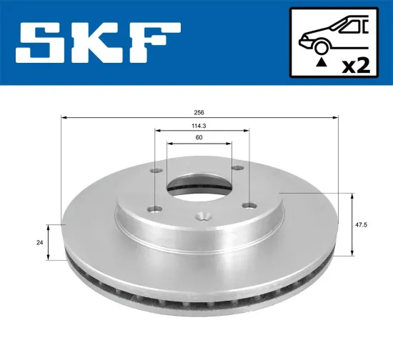 Bremsscheibe SKF VKBD 80898 V2 Bild Bremsscheibe SKF VKBD 80898 V2