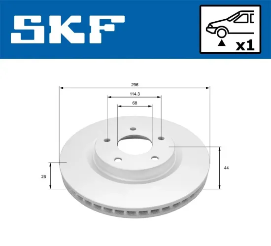 Bremsscheibe Vorderachse SKF VKBD 80936 V1 Bild Bremsscheibe Vorderachse SKF VKBD 80936 V1