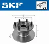 Bremsscheibe Vorderachse SKF VKBD 80943 S1 Bild Bremsscheibe Vorderachse SKF VKBD 80943 S1