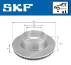 Bremsscheibe Vorderachse SKF VKBD 81051 V1 Bild Bremsscheibe Vorderachse SKF VKBD 81051 V1