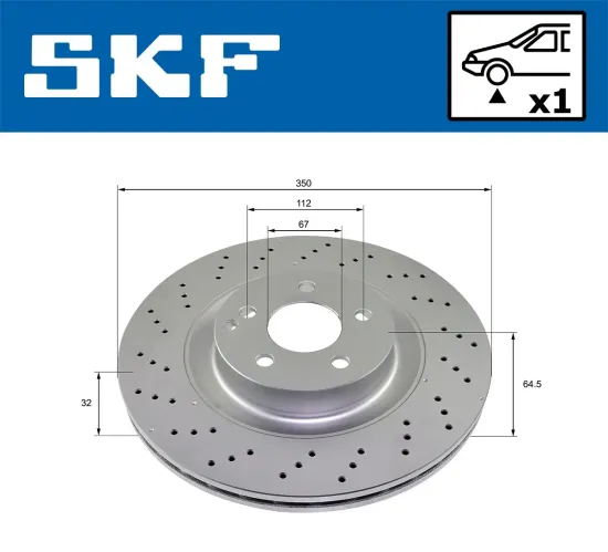 Bremsscheibe SKF VKBD 81083 V1 Bild Bremsscheibe SKF VKBD 81083 V1