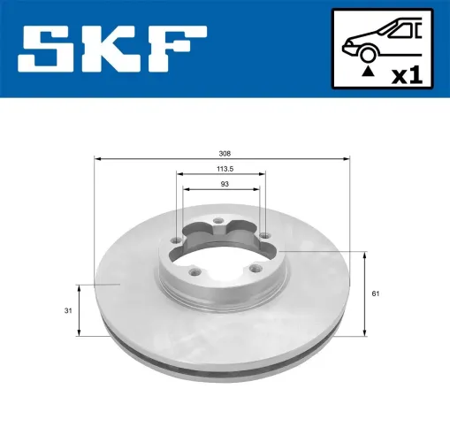 Bremsscheibe SKF VKBD 81097 V1 Bild Bremsscheibe SKF VKBD 81097 V1