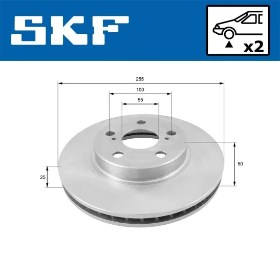 Bremsscheibe SKF VKBD 81115 V2 Bild Bremsscheibe SKF VKBD 81115 V2