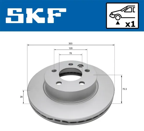 Bremsscheibe SKF VKBD 81179 V1 Bild Bremsscheibe SKF VKBD 81179 V1