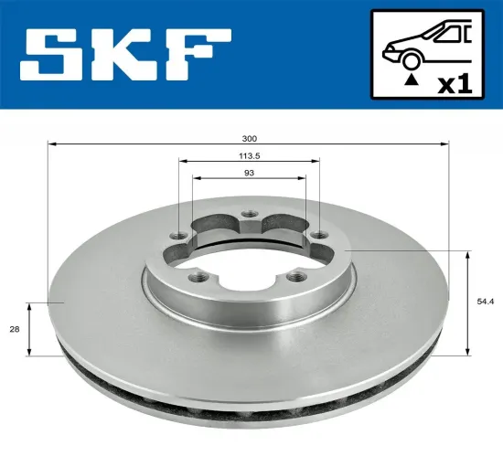 Bremsscheibe SKF VKBD 81286 V1 Bild Bremsscheibe SKF VKBD 81286 V1