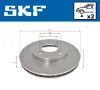 Bremsscheibe Vorderachse SKF VKBD 81291 V2