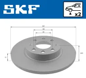 Bremsscheibe Vorderachse SKF VKBD 81292 S2