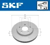 Bremsscheibe Vorderachse SKF VKBD 81295 V2