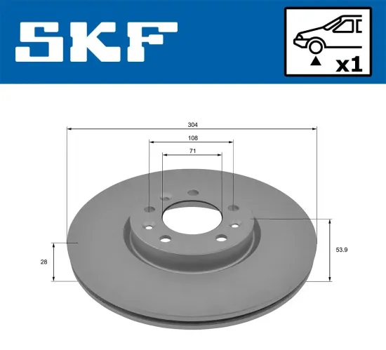 Bremsscheibe SKF VKBD 81299 V1 Bild Bremsscheibe SKF VKBD 81299 V1