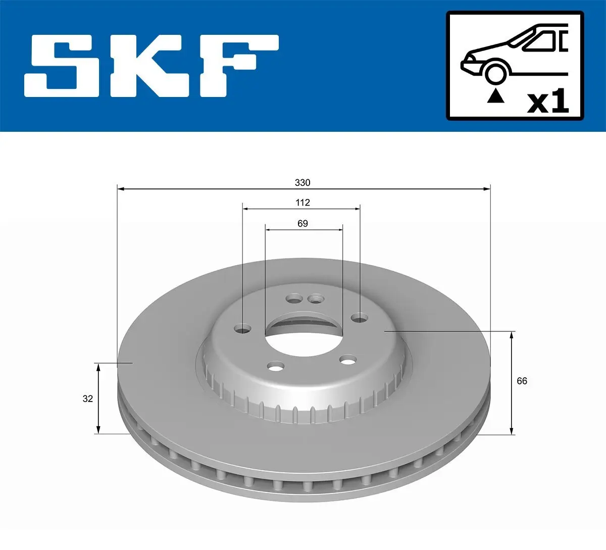 Bremsscheibe SKF VKBD 81336 V1 Bild Bremsscheibe SKF VKBD 81336 V1