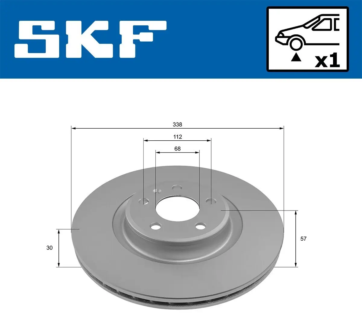 Bremsscheibe SKF VKBD 81338 V1 Bild Bremsscheibe SKF VKBD 81338 V1