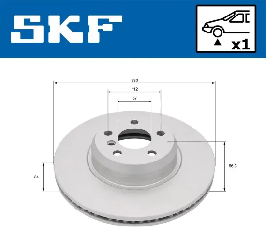 Bremsscheibe SKF VKBD 81348 V1 Bild Bremsscheibe SKF VKBD 81348 V1