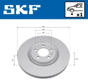 Bremsscheibe Vorderachse SKF VKBD 81361 V1