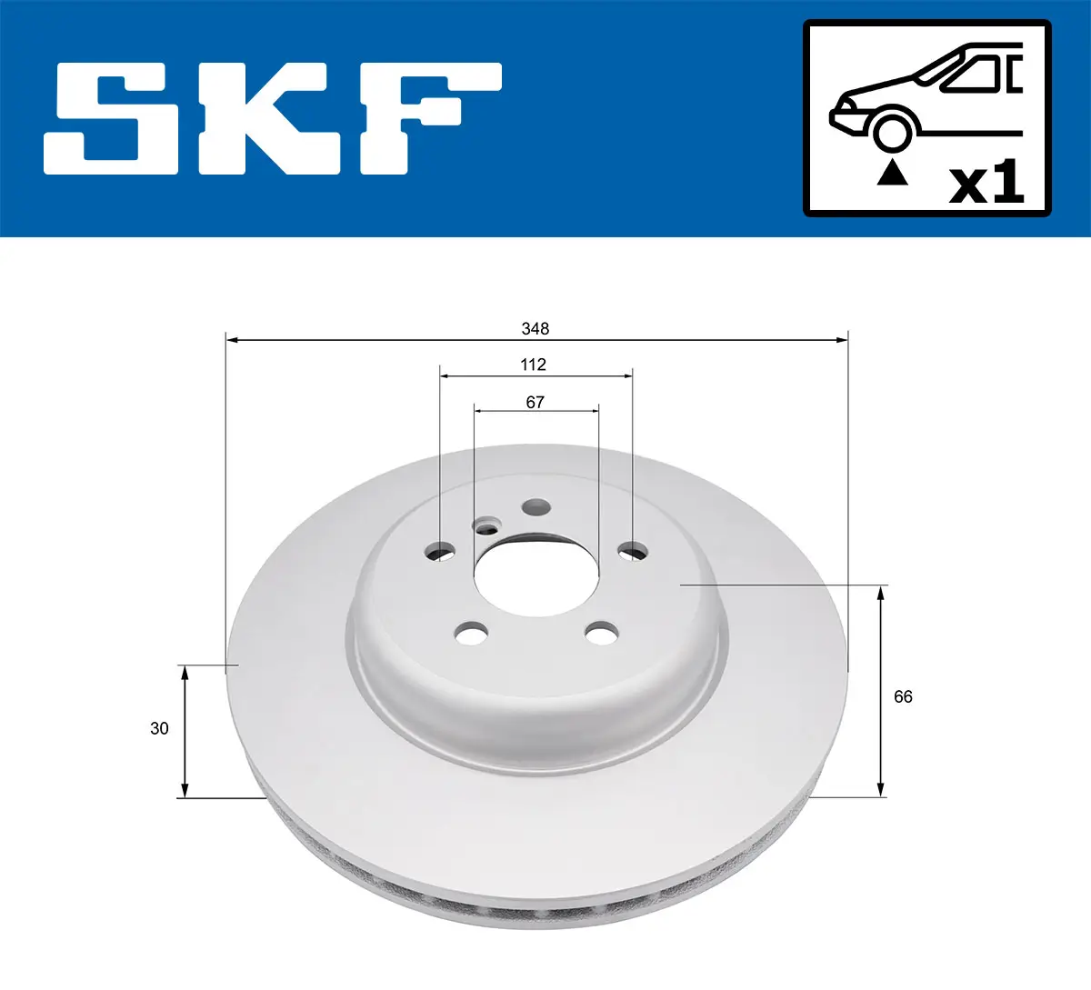 Bremsscheibe SKF VKBD 81372 V1