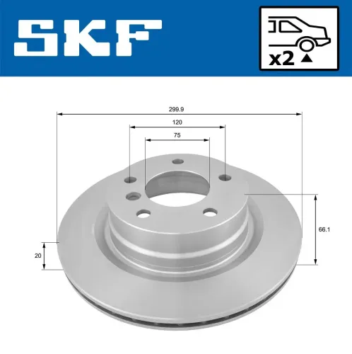 Bremsscheibe SKF VKBD 90031 V2 Bild Bremsscheibe SKF VKBD 90031 V2