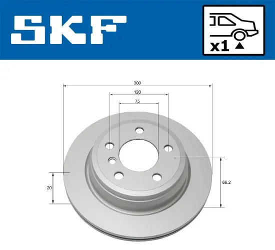 Bremsscheibe SKF VKBD 90120 V1 Bild Bremsscheibe SKF VKBD 90120 V1