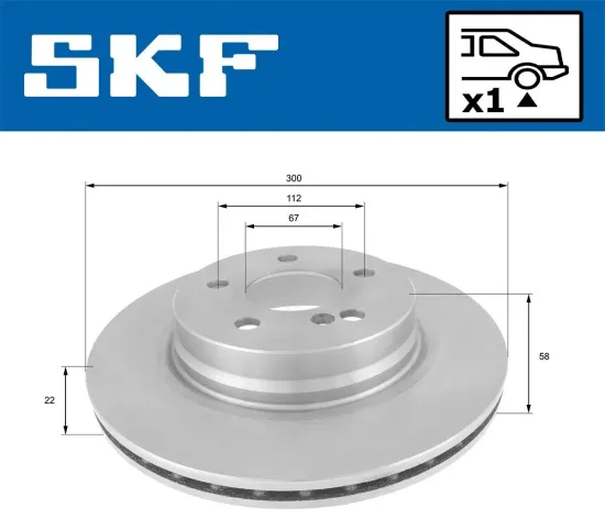 Bremsscheibe SKF VKBD 90204 V1 Bild Bremsscheibe SKF VKBD 90204 V1