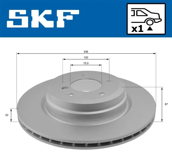 Bremsscheibe SKF VKBD 90232 V1 Bild Bremsscheibe SKF VKBD 90232 V1