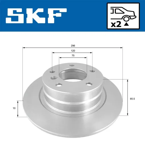 Bremsscheibe SKF VKBD 90237 S2 Bild Bremsscheibe SKF VKBD 90237 S2