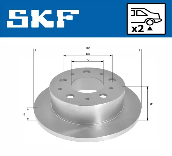 Bremsscheibe SKF VKBD 90240 S2 Bild Bremsscheibe SKF VKBD 90240 S2