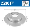 Bremsscheibe Hinterachse SKF VKBD 90285 S2 Bild Bremsscheibe Hinterachse SKF VKBD 90285 S2