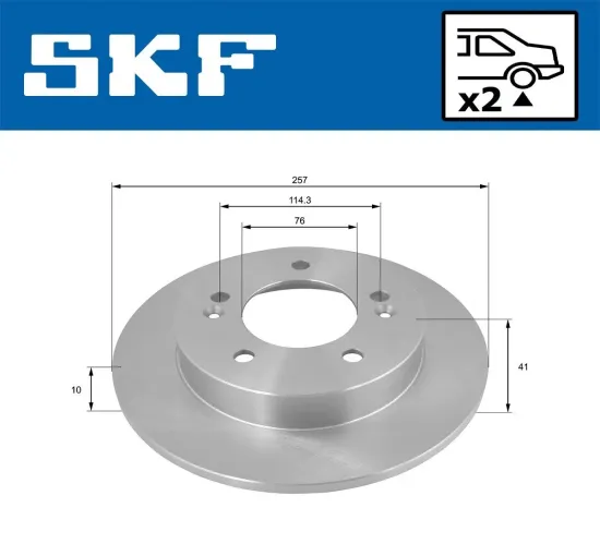 Bremsscheibe SKF VKBD 90310 S2 Bild Bremsscheibe SKF VKBD 90310 S2