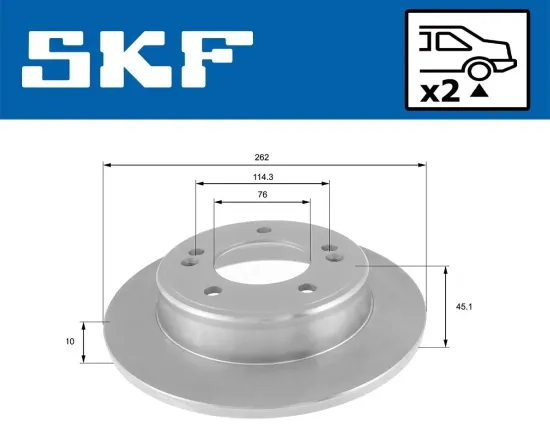 Bremsscheibe SKF VKBD 90352 S2 Bild Bremsscheibe SKF VKBD 90352 S2