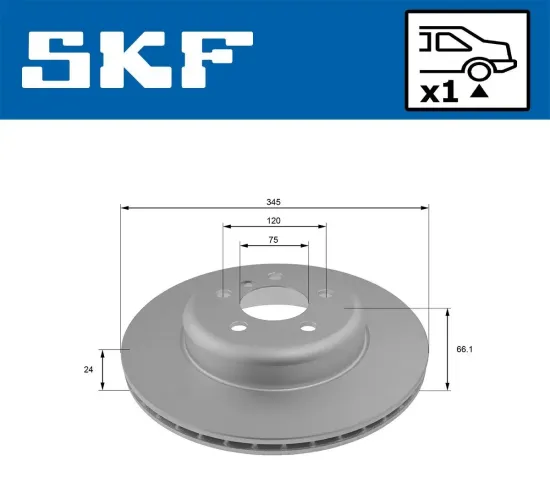 Bremsscheibe SKF VKBD 90456 V1 Bild Bremsscheibe SKF VKBD 90456 V1