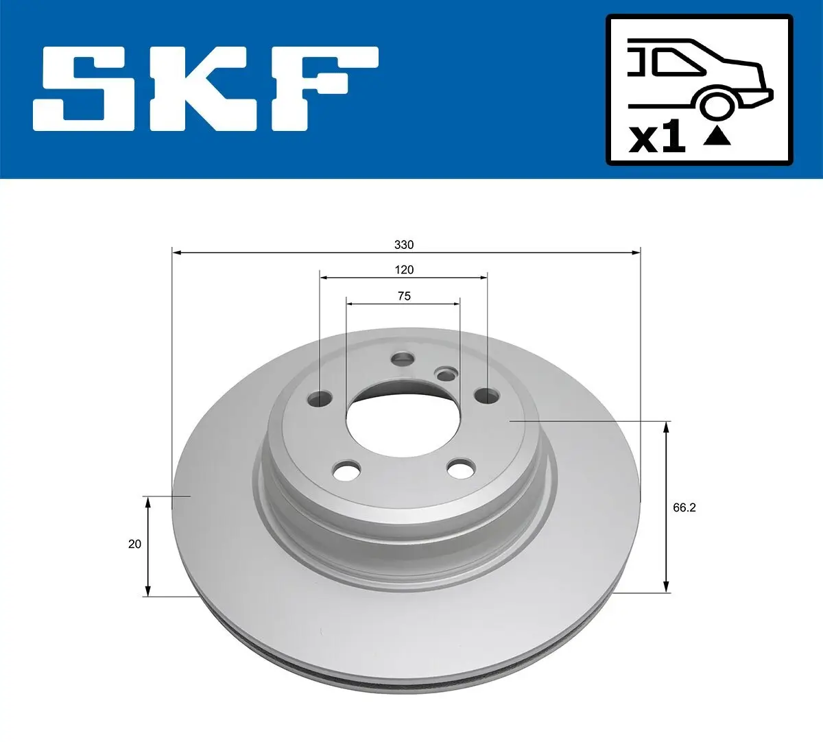 Bremsscheibe SKF VKBD 90465 V1 Bild Bremsscheibe SKF VKBD 90465 V1