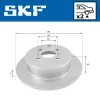 Bremsscheibe Hinterachse SKF VKBD 90536 S2 Bild Bremsscheibe Hinterachse SKF VKBD 90536 S2