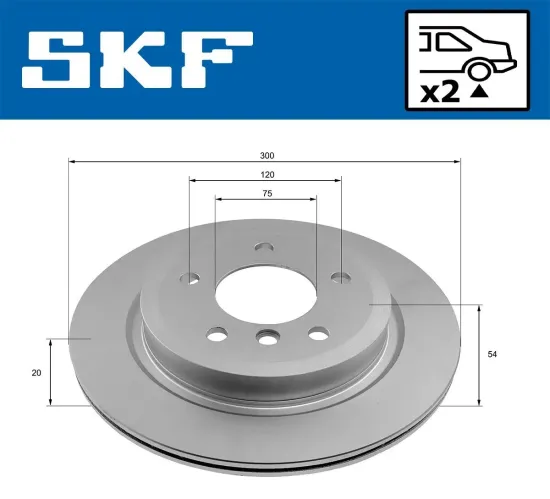 Bremsscheibe SKF VKBD 90588 V2 Bild Bremsscheibe SKF VKBD 90588 V2