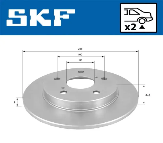 Bremsscheibe SKF VKBD 90635 S2 Bild Bremsscheibe SKF VKBD 90635 S2