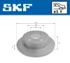 Bremsscheibe Hinterachse SKF VKBD 90667 S1 Bild Bremsscheibe Hinterachse SKF VKBD 90667 S1