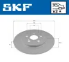 Bremsscheibe Hinterachse SKF VKBD 90670 S2 Bild Bremsscheibe Hinterachse SKF VKBD 90670 S2