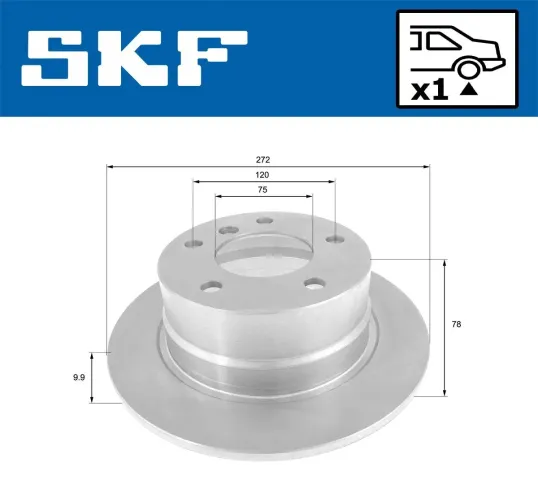 Bremsscheibe SKF VKBD 90674 S1 Bild Bremsscheibe SKF VKBD 90674 S1