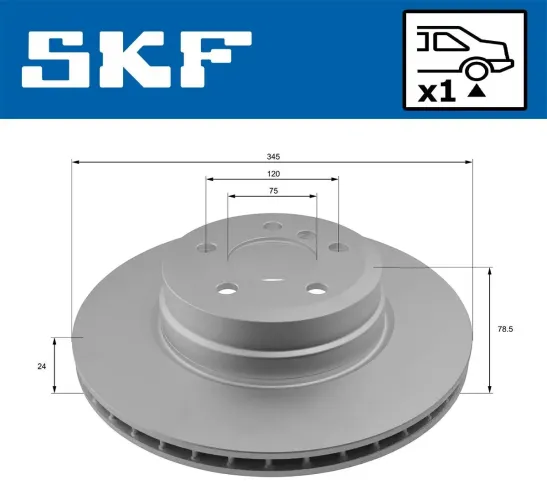 Bremsscheibe SKF VKBD 90715 V1 Bild Bremsscheibe SKF VKBD 90715 V1