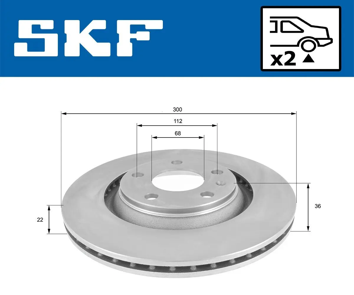 Bremsscheibe SKF VKBD 90779 V2 Bild Bremsscheibe SKF VKBD 90779 V2