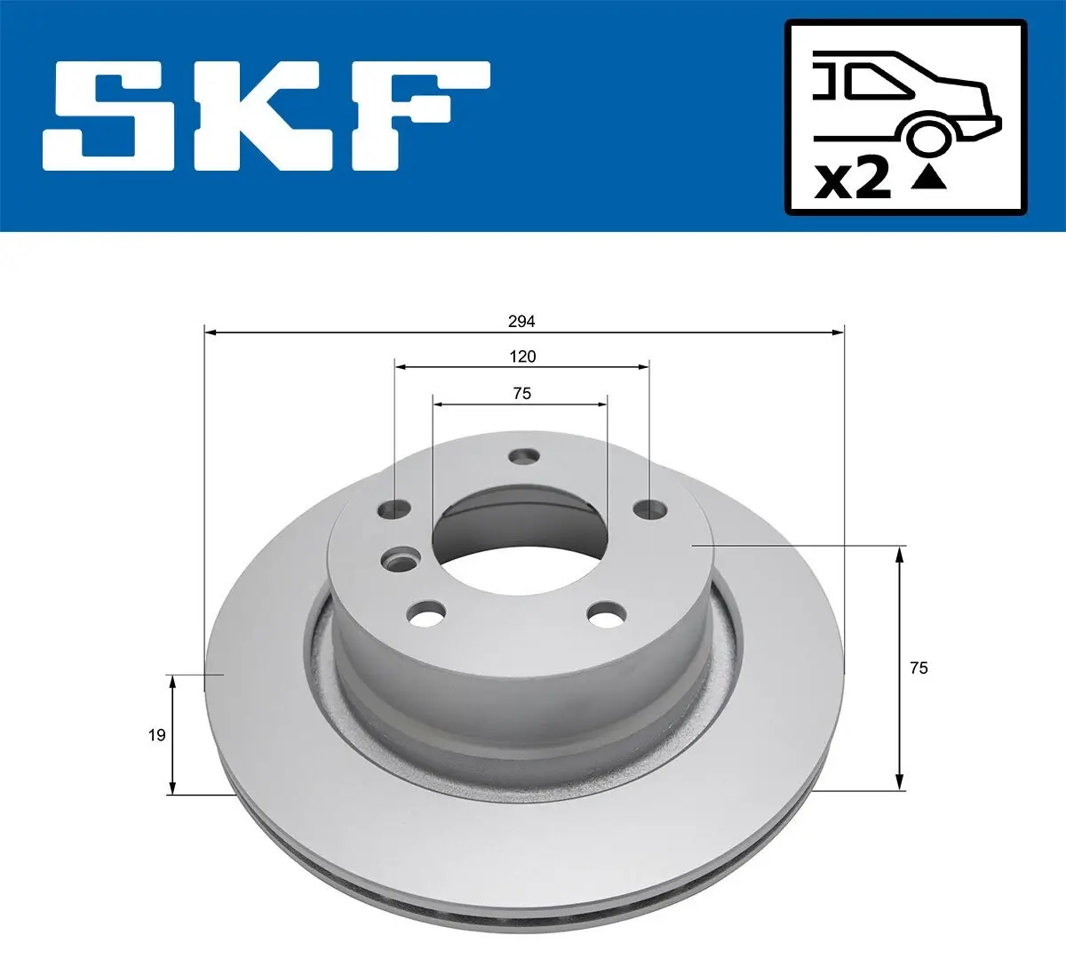 Bremsscheibe SKF VKBD 90780 V2 Bild Bremsscheibe SKF VKBD 90780 V2