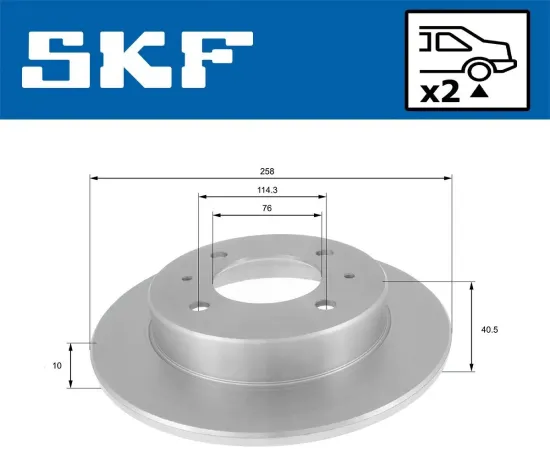 Bremsscheibe SKF VKBD 90859 S2 Bild Bremsscheibe SKF VKBD 90859 S2