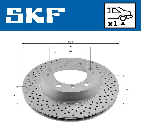 Bremsscheibe SKF VKBD 90888 V1 Bild Bremsscheibe SKF VKBD 90888 V1