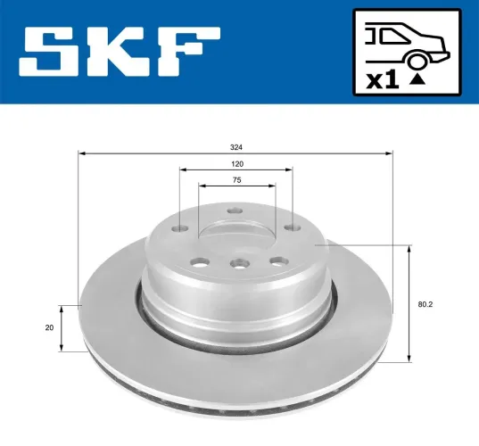 Bremsscheibe SKF VKBD 91006 V1 Bild Bremsscheibe SKF VKBD 91006 V1