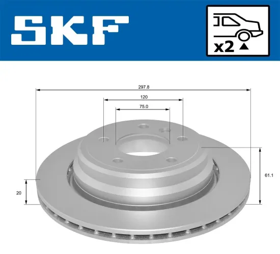 Bremsscheibe SKF VKBD 91047 V2 Bild Bremsscheibe SKF VKBD 91047 V2