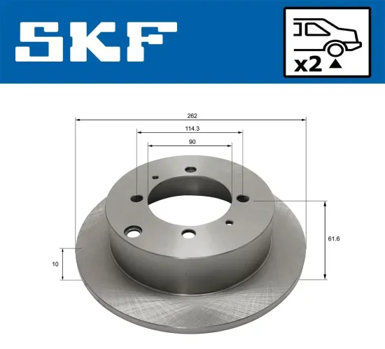 Bremsscheibe SKF VKBD 91048 S2 Bild Bremsscheibe SKF VKBD 91048 S2