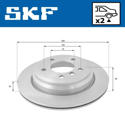 Bremsscheibe SKF VKBD 91072 V2 Bild Bremsscheibe SKF VKBD 91072 V2